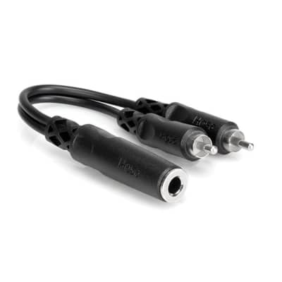Hosa YPR-131 Y Cable 1/4 Inch TSF to Dual RCA image 2