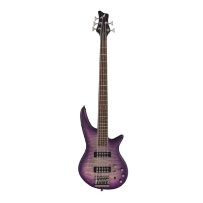 Jackson JS Series Spectra Bass JS3QV 5-String Electric Guitar with Laurel Fingerboard (Right-Handed, Purple Phaze) for sale
