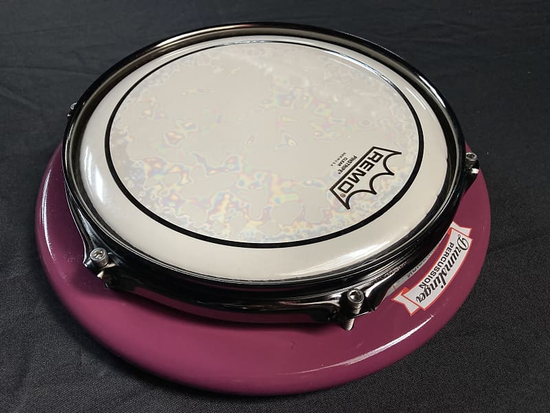 MINT Drumslinger 10" Custom Marcher Drum Pad White/Plum Reverb