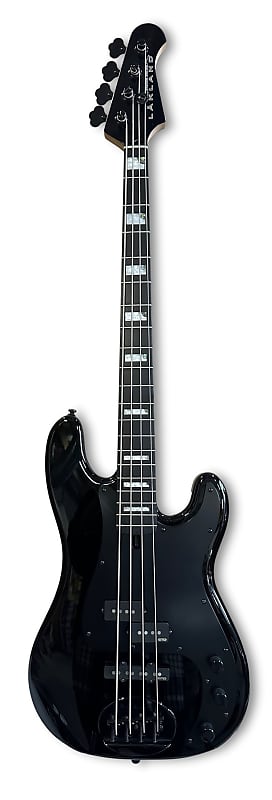 LAKLAND Skyline 44-64 Custom GZ Bass, 4-String - Black Gloss | Reverb