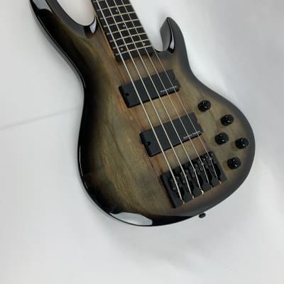 ESP E-II BTL-5 Black Natural Burst 5-String Electric Bass Guitar + Hard Case B-Stock Made in Japan image 10