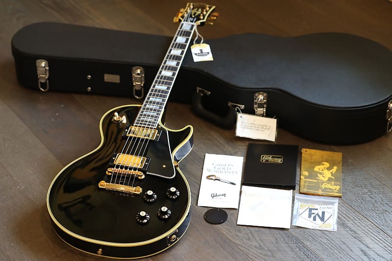 MINTY! 2022 Gibson 70th Anniversary 1968 Reissue Les Paul Custom Ebony +  COA OHSC