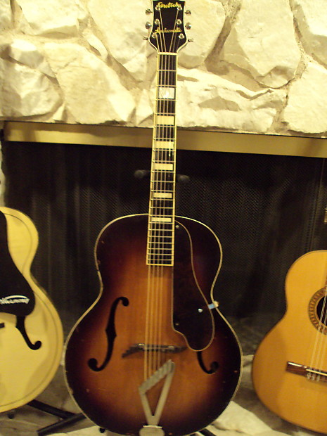 Vintage Gretsch Synchromatic Archtop Acoustic Guitar 1940s-50s, Martin  Strings