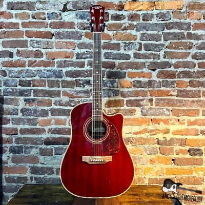 Carlo Robelli CBW4134CR Acoustic Guitar (2000s - Cherry Red) image 2