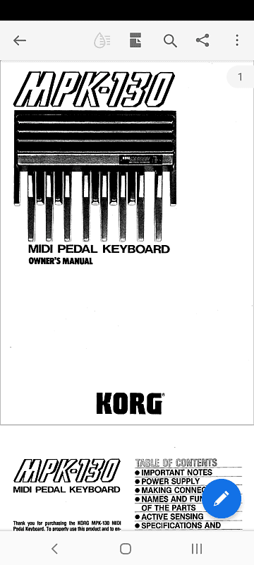 Korg MPK 130 Midi Pedal Keyboard 2000s Black Steel | Reverb