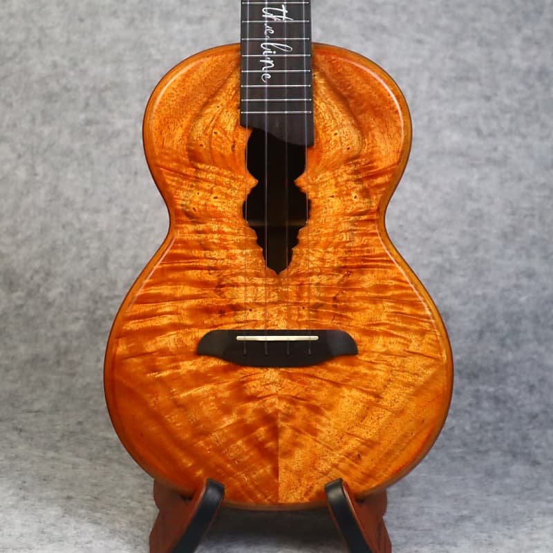 olamestre custom hawaiian koa cocobolo tenor ukulele image 1