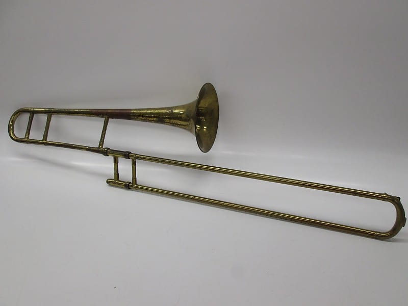 Metro Tenor Trombone. Made in USA. Brass with Mouthpiece, no case image 1