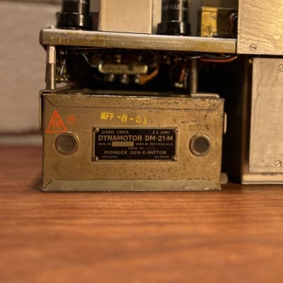RCA vintage tube receiver amplifier signal corps Bc-312n 1950’s - Black Metal image 4