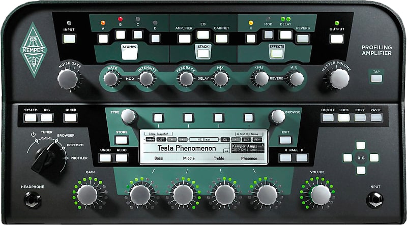 アンプ Kemper Profiling Amplifier HEAD Black Kemper Profiler Amp Head Black – Motor City Guitar