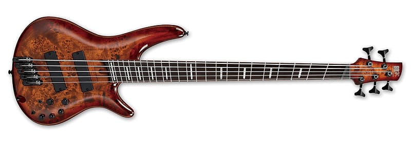 Ibanez SRMS805BTT Brown Topaz Burst Multiscale 5-String Bass Guitar