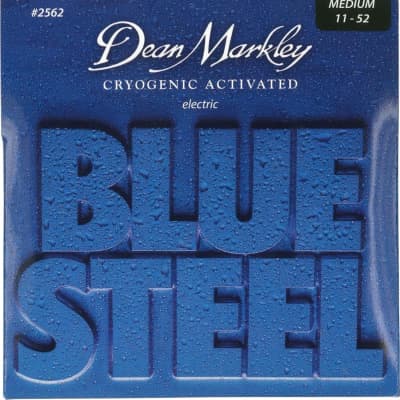 Dean Markley 2562 Blue Steel Cryogenic Activated Guitar Strings, 11-52, Medium
