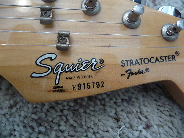 Squier stratocaster best sale korea 1989