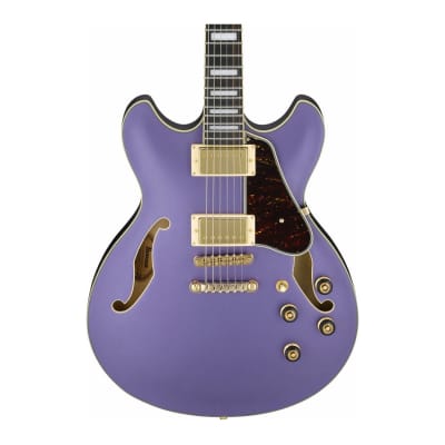 Ibanez AS Artcore 6-String Hollow Body Electric Guitar (Metallic Purple Flat, Right-Handed) image 2