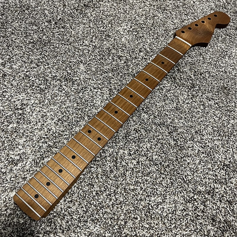 Warmoth Roasted Maple Stratocaster Neck | Reverb