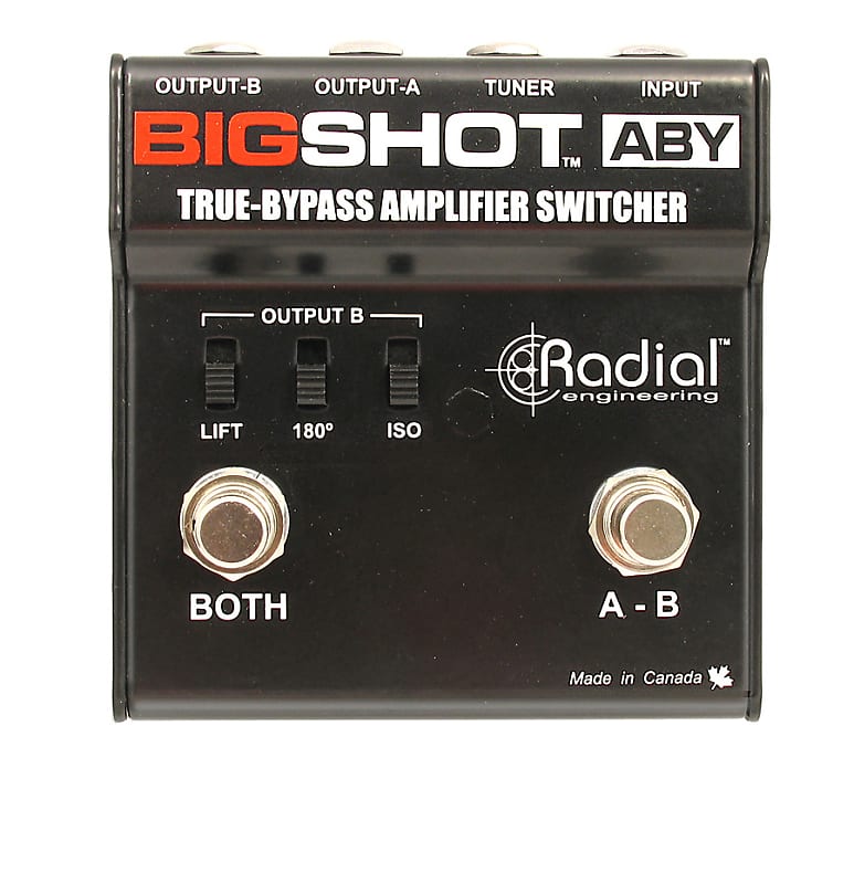 Radial BigShot ABY トゥルーバイパススイッチャー Radial BigShot ABY True Bypass Switcher | FrontEndAudio.com