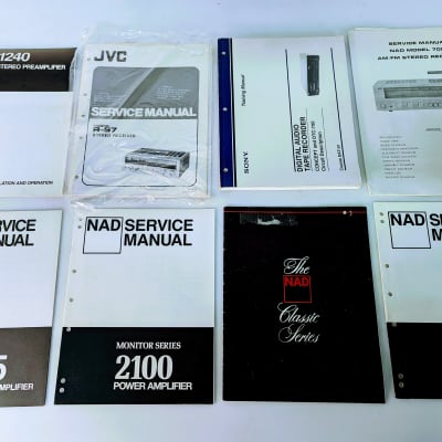 (50) Stereo Radio Amplifier Manuals NAD Teac Harman Acoustic Research Sony image 3