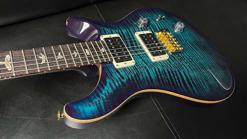 PRS Custom 24 10-Top Electric Guitar | Cobalt Blue | Brand | Reverb