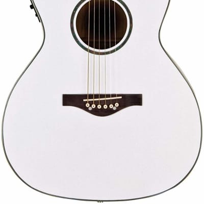 Daisy Rock DR6274 Wildwood Cutaway Acoustic Electric Guitar Pearl White image 1