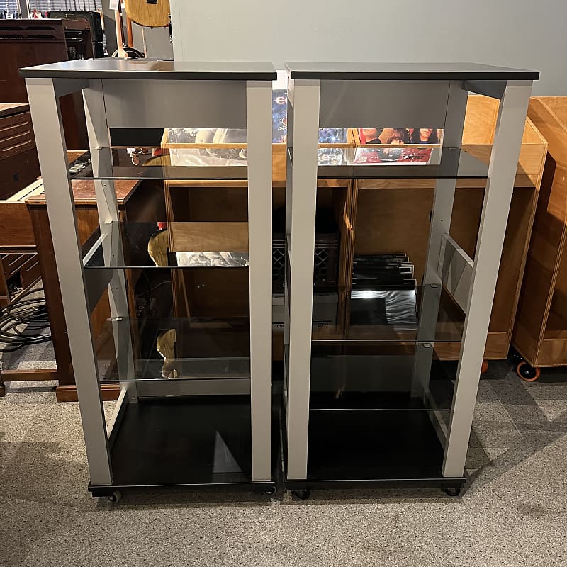 Pair of Thomson Audio Visual Component Racks Local Pickup Only in Milwaukee WI  			