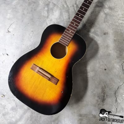 Luthier Special: Harmony / Teisco / Conrad MIJ Acoustic Guitar Husk Project (1970s Sunburst) image 2