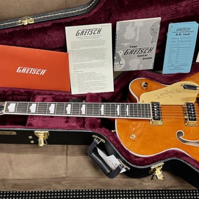 Gretsch G6120TG-DS Players Edition Nashville Hollow Body DS with Bigsby 2021 - Present - Roundup Orange for sale