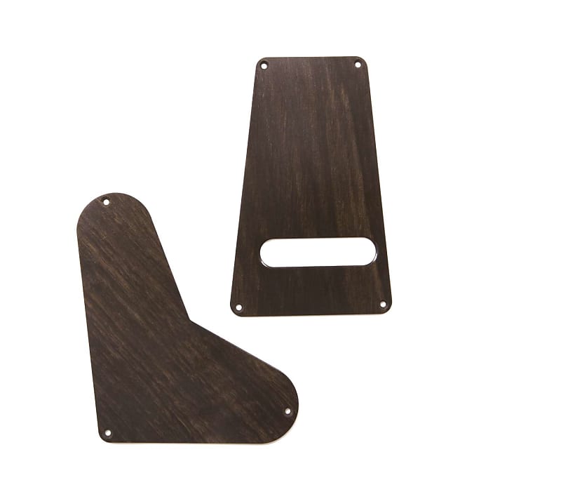 Tone Ninja Rear Covers for PRS Tremolo models, matched pair Genuine Ebony wood image 1