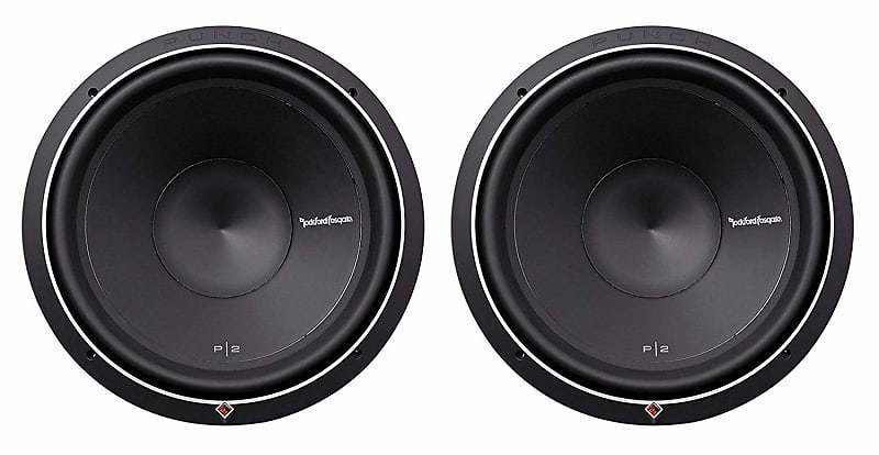 2 Rockford Fosgate Punch P2D4-12 Punch P2 DVC 4 Ohm 12-Inch 400