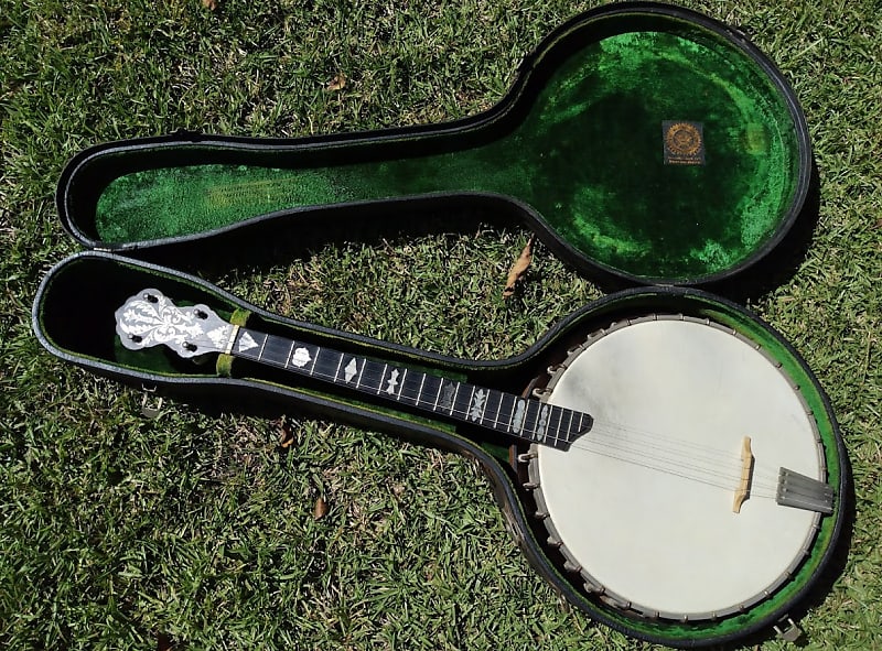 Vintage 1923 Vega Style X No. 9 Tenor Banjo w/ Original Hardshell Case - Nearly a Century Old - WOW! image 1
