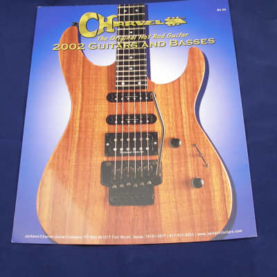 2002 Charvel Guitars and Basses Brochure  - Limited Edition Model A Plus Koa for sale