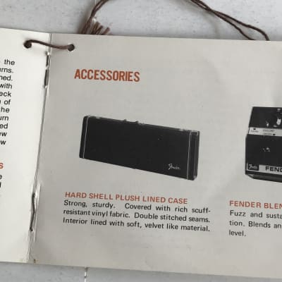 Fender Jazz Bass Owner Manual hang tag 1976 image 3