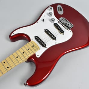 1980's Schecter "Strat" Style Electric Guitar Candy Apple  Red w/HSC image 7