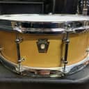 NEW! Ludwig Natural Lacquer Finish Tube Lugs Classic Maple Shell 5 x 14" Snare Drum - Made In USA