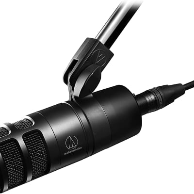 Audio-Technica AT2040 Hypercardioid Dynamic Podcast Microphone Includes pivoting stand mount image 2