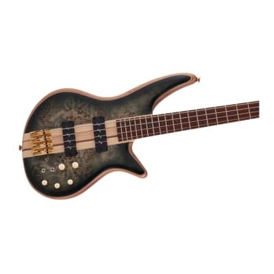 Jackson Pro Series Spectra Bass SBP IV 4-String Guitar with Caramelized Jatoba Fingerboard (Right-Handed, Transparent Black Burst) image 5
