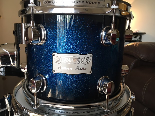 Mapex Saturn Blue galaxy sparkle lacquer