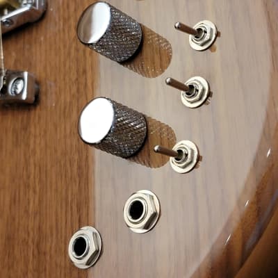 Eastwood Tiger Artist Series Maple w/Walnut Top & Back Body Set Neck C Shape 6-String Electric Guitar image 14