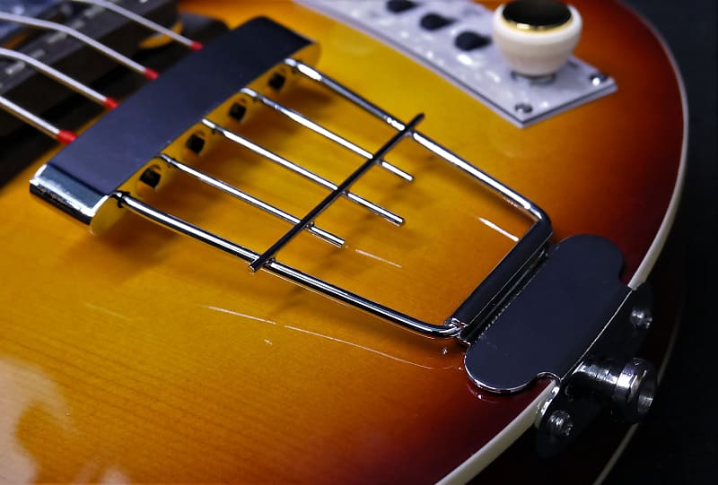 Chrome Tailpiece for Hofner HI-BB 4 String Bass guitar Ignition