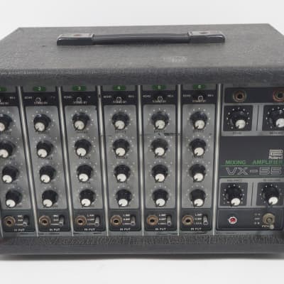 配信機器・PA機器・レコーディング機器 Roland MIXING AMPLIFIER VX-55 Roland VX-55 Mixing Amplifier 6-Channel Powered Mixer | Reverb