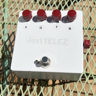 Reverb.com listing, price, conditions, and images for jext-telez-white-pedal