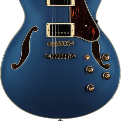 Ibanez AS73G Artcore Semi-Hollowbody Electric Guitar, Prussian Blue Metallic image 2