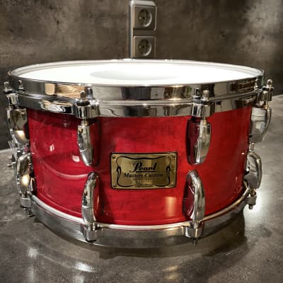 Pearl MMX Masters custom snare 14x6.5” 1996 - Sequoia red