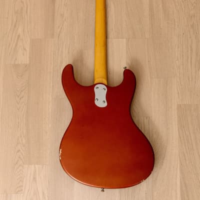 1965 Mosrite Ventures Model Vintage Electric Guitar, Candy Apple Red w/ Case image 3