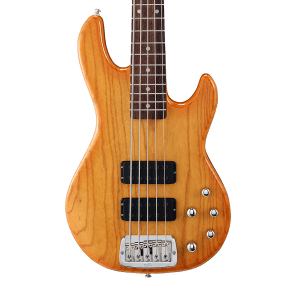 G&L Tribute Series M-2500 5-String Bass Honeyburst w/ Rosewood Fretboard