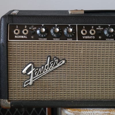 1964 Fender Pro Amp // fully serviced tube amp head // blackface era image 4