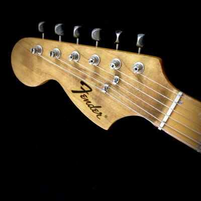 LEFTY! Vintage Fender MIJ ST67 Custom Contour Body Relic Strat Body Hendrix Blonde Guitar CBS Reverse HSC image 4