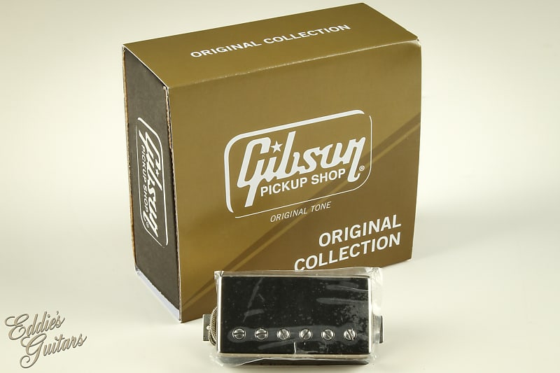 Gibson T-Type Rhythm, Double Black, Nickel Cover, 2-Conductor, Unpotted,  Alnico 5