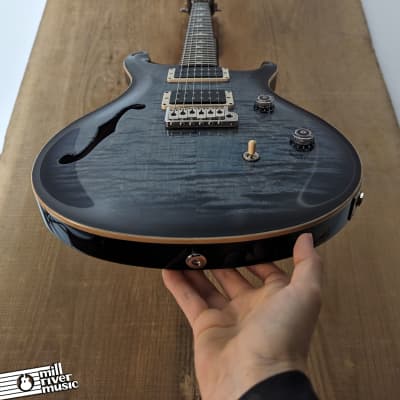 Paul Reed Smith PRS CE 24 Semi-Hollow Bolt-On Electric Guitar Faded Blue Smokeburst w/Bag image 9