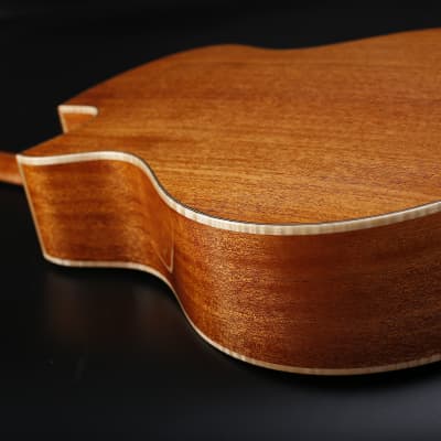 Avian Songbird Standard 3A Natural All-solid Handcrafted African Mahogany Acoustic Guitar image 8