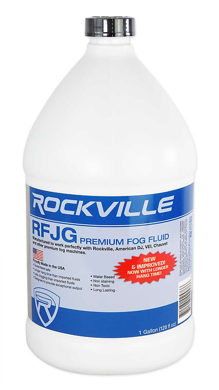 Rockville Gallon Fog Fluid Smoke Juice For American DJ ADJ FOG FURY 3000 Fogger image 1