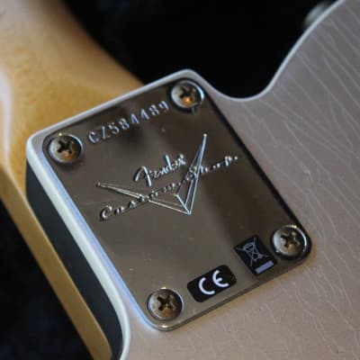FENDER "Custom Shop 1960 Telecaster Custom Heavy Relic,Aged Inca Silver" HARDCASE, PAPERS image 14